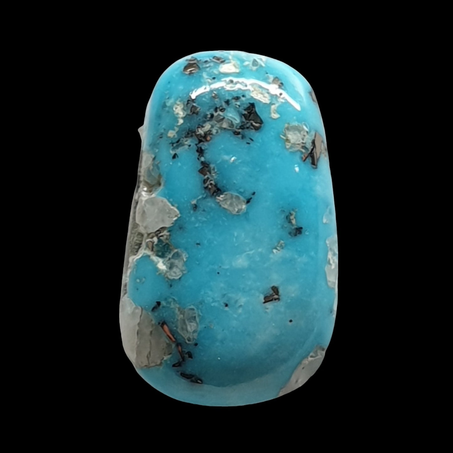 7ct Natural Sleeping beauty turquoise Cabochon (Backed) - Brighton Gemstones