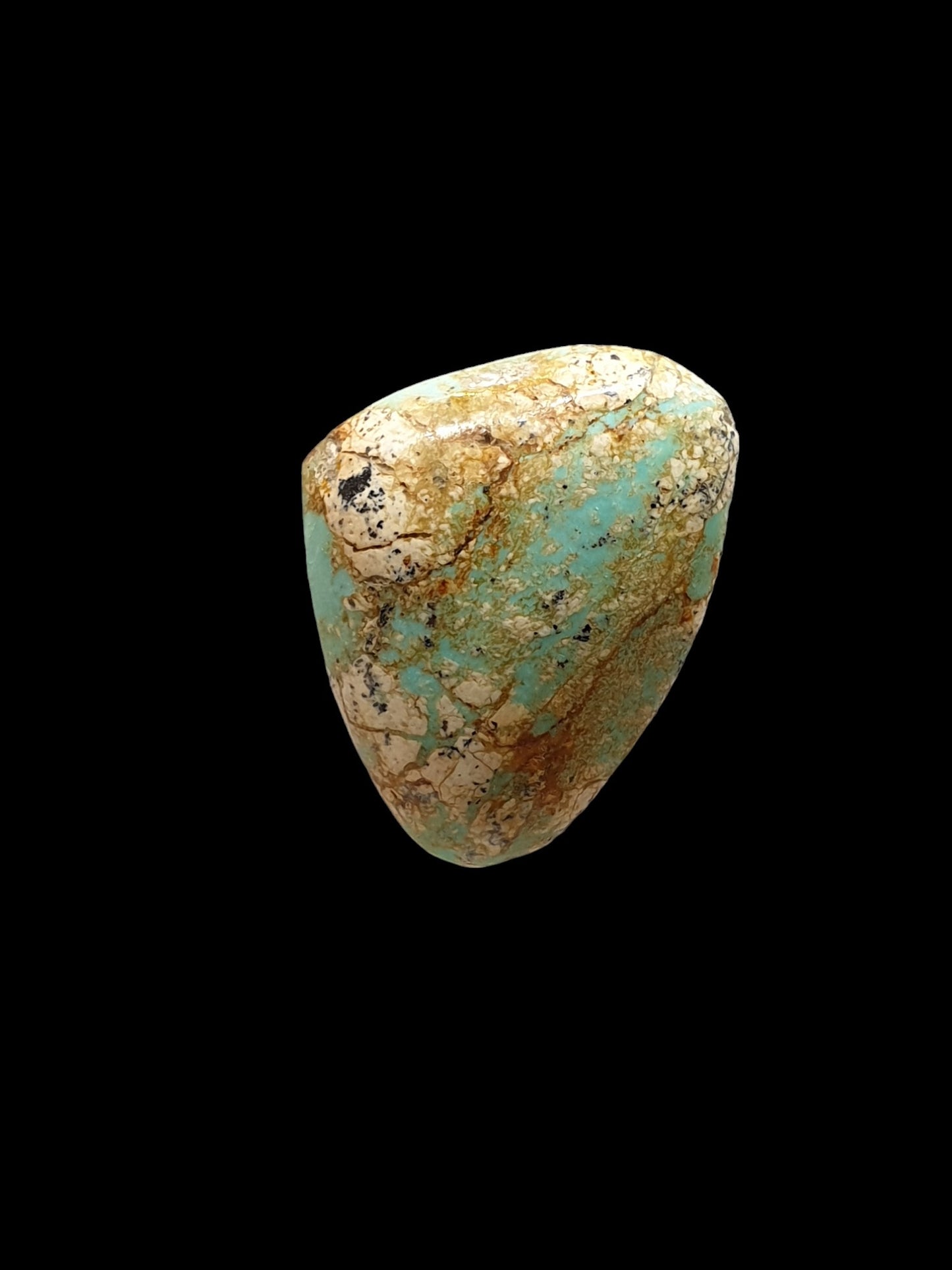 13ct Desert Blossom Turquoise freeform Cabochon - Brighton Gemstones