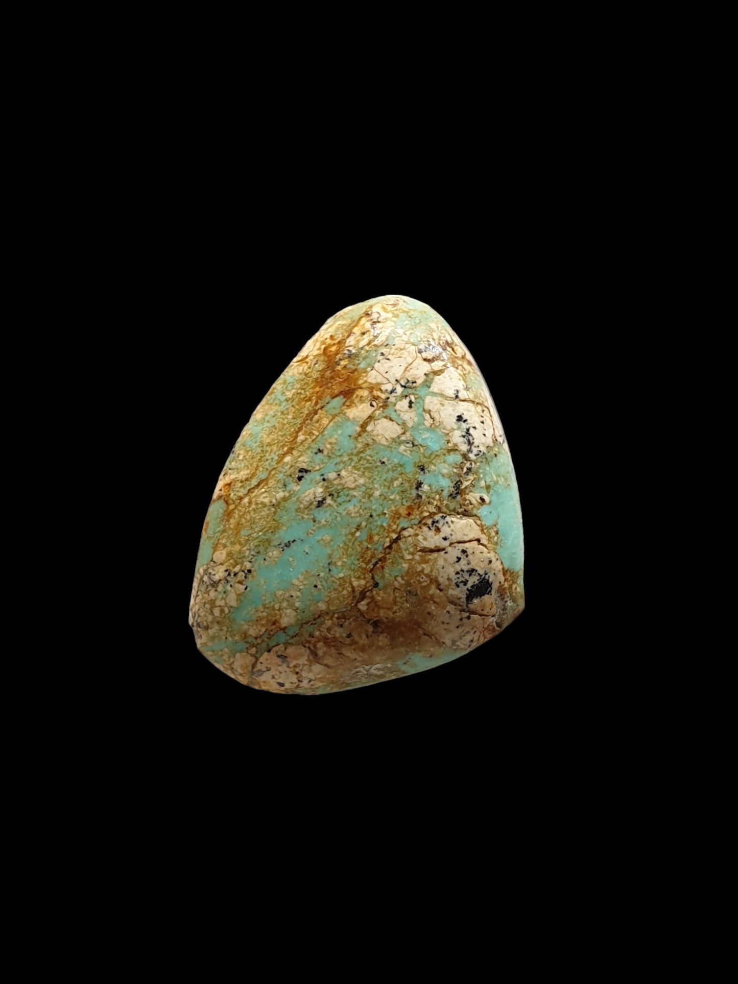 13ct Desert Blossom Turquoise freeform Cabochon - Brighton Gemstones