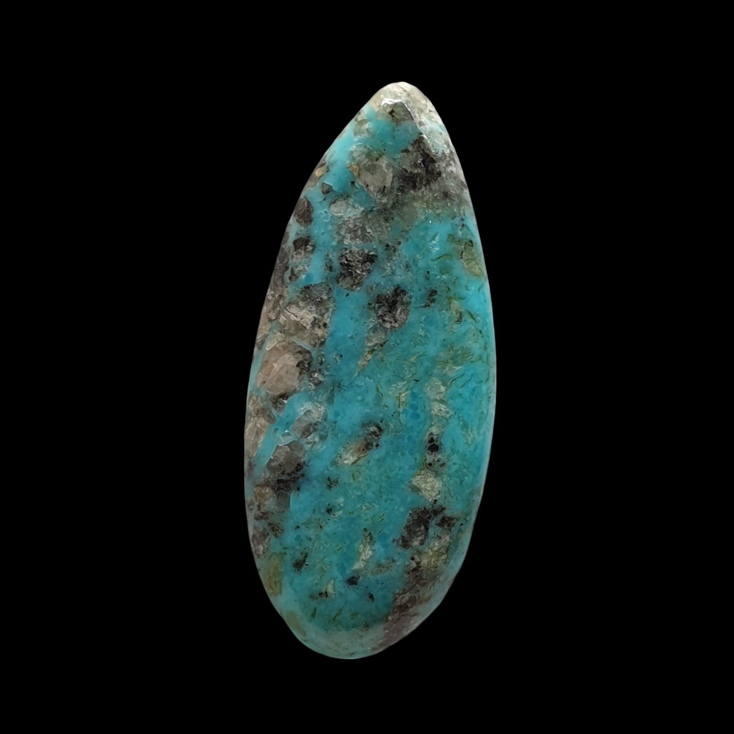 15ct Kingman boulder freeform turquoise cabochon - Brighton Gemstones