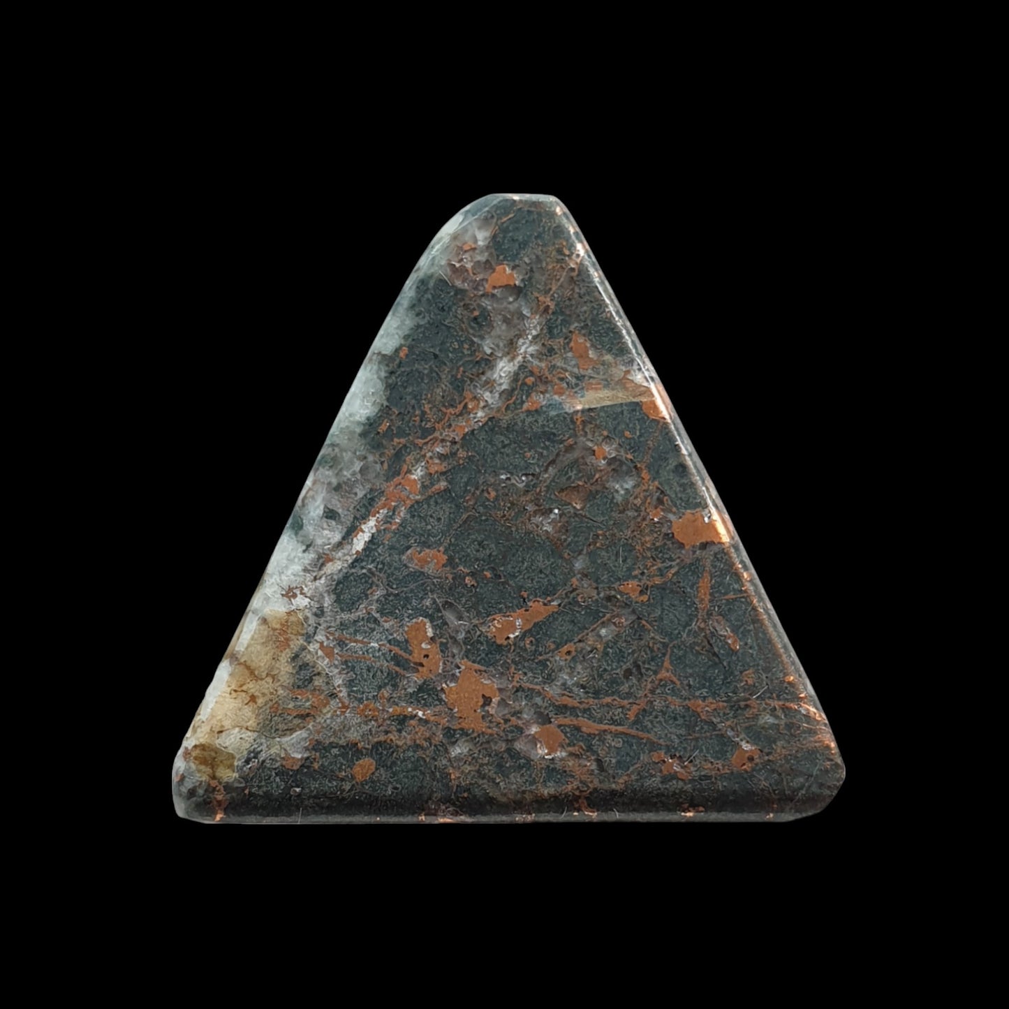30ct Copper ore freeform cabochon - Brighton Gemstones