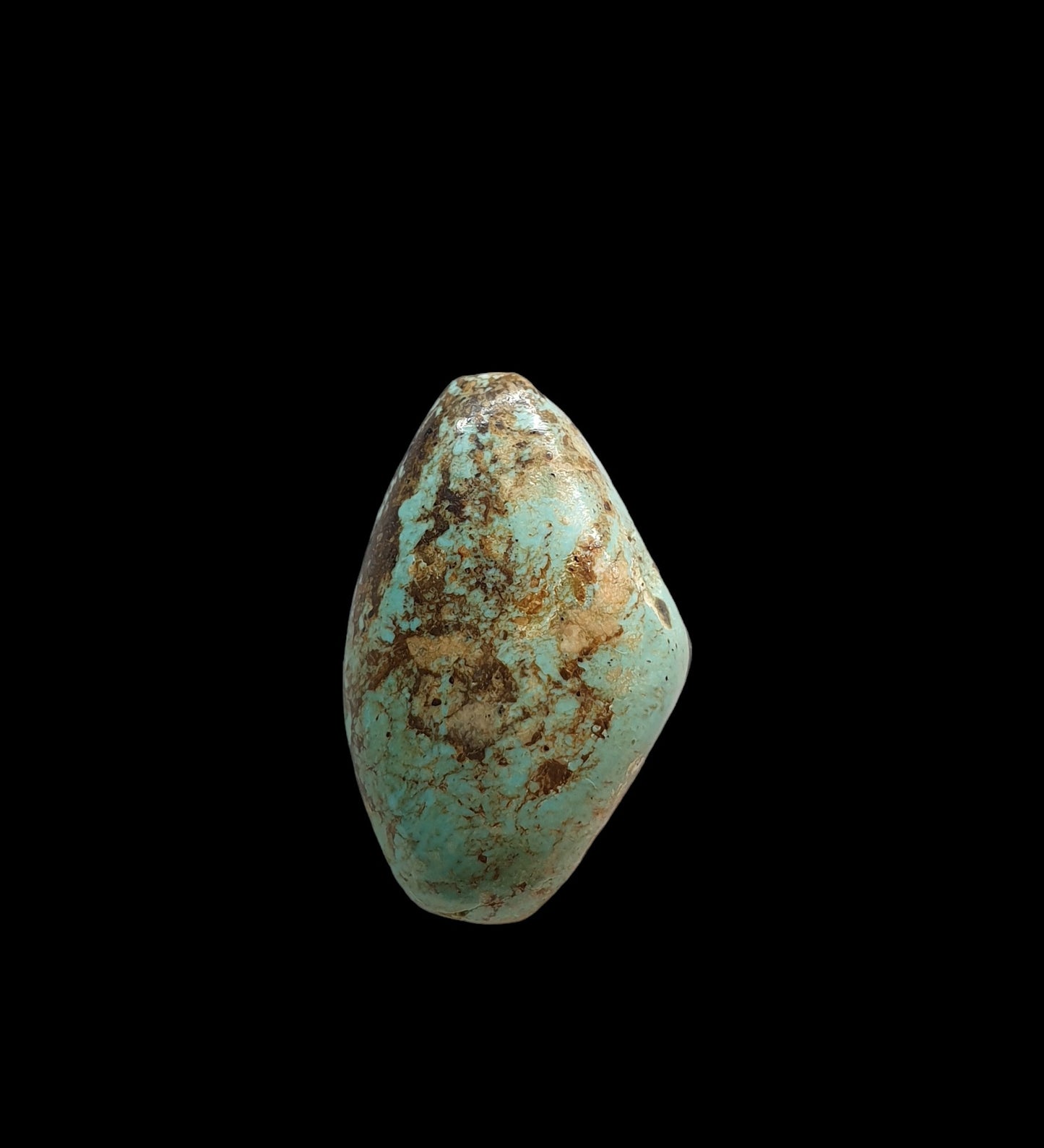 13ct Desert Blossom Turquoise freeform Cabochon (Backed) - Brighton Gemstones