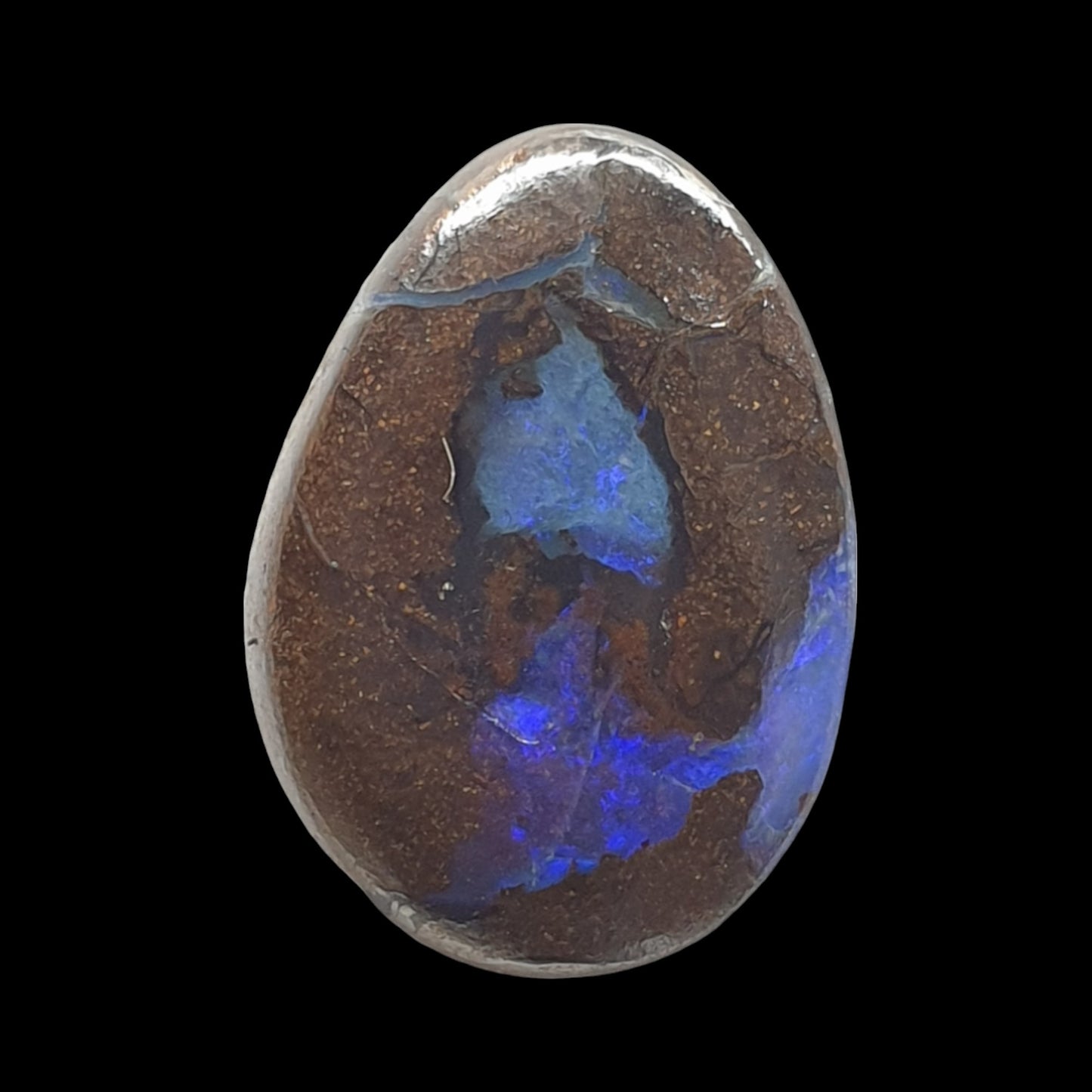 6ct Australian boulder opal matrix cabochon (Opalton) - Brighton Gemstones