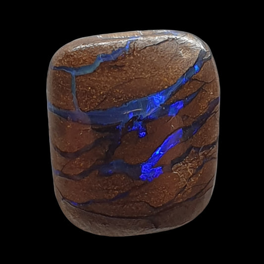 8ct Australian boulder opal matrix cabochon (Opalton) - Brighton Gemstones