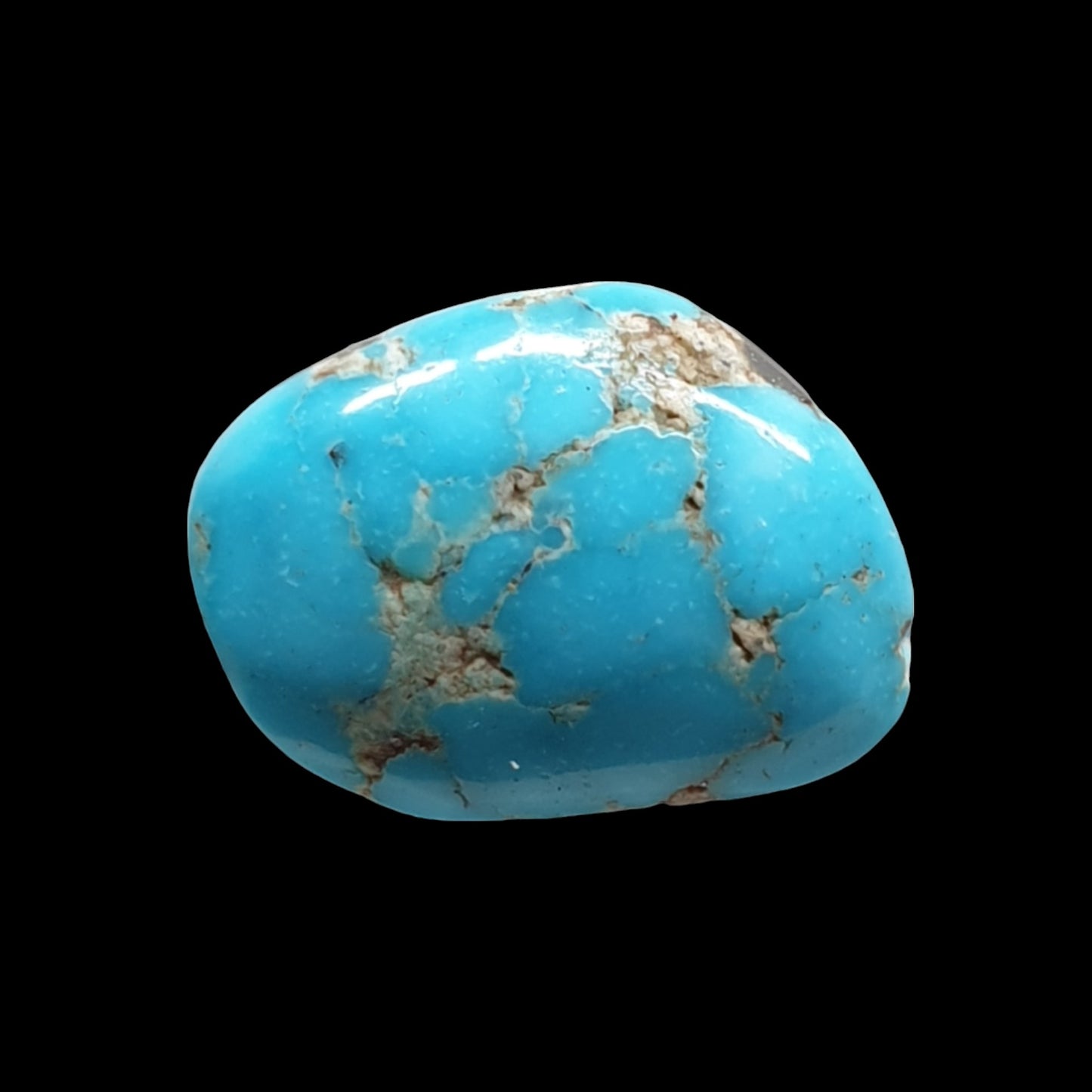 6ct Natural Sleeping beauty turquoise Cabochon (Backed) - Brighton Gemstones
