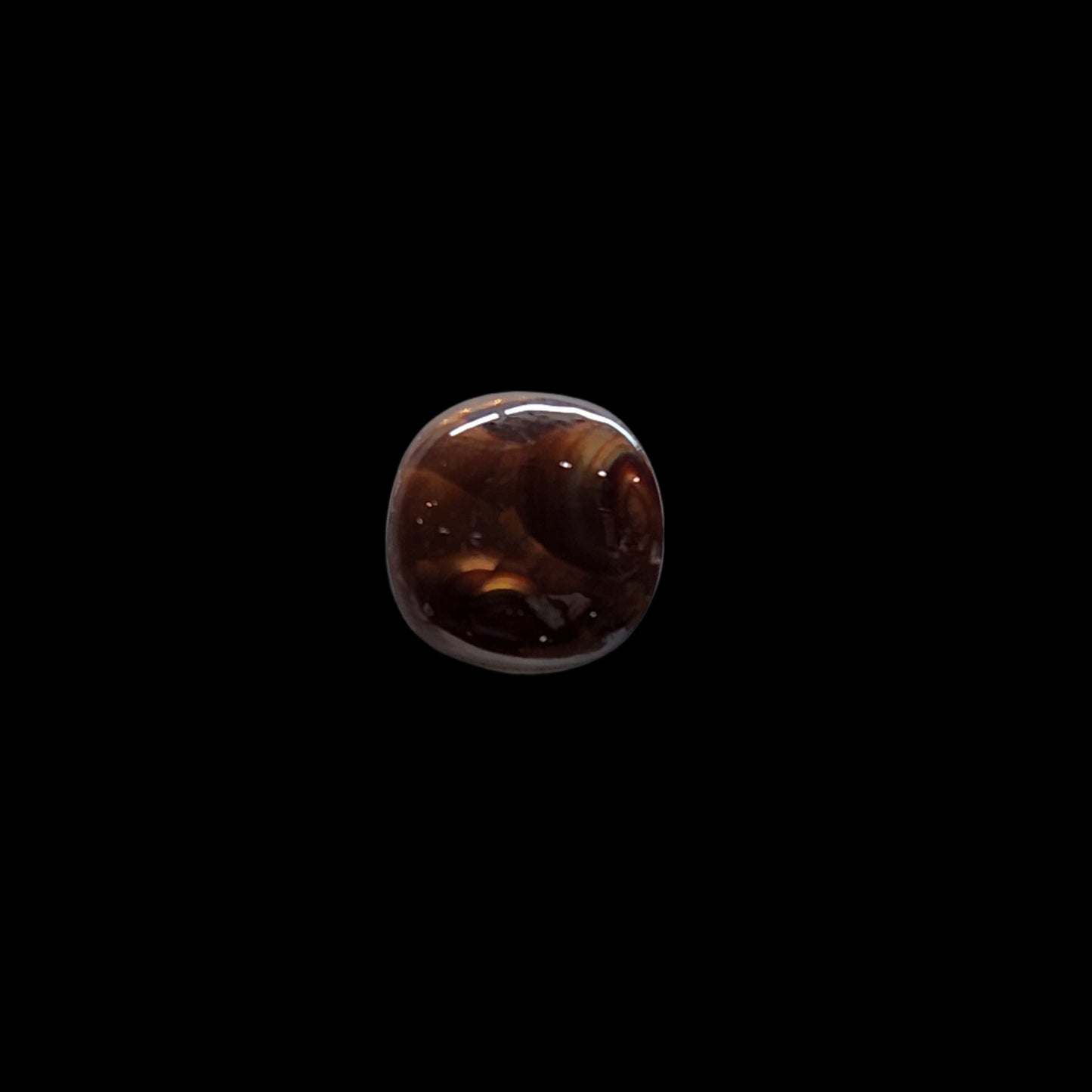 4.6ct Deer Creek fire agate cabochon