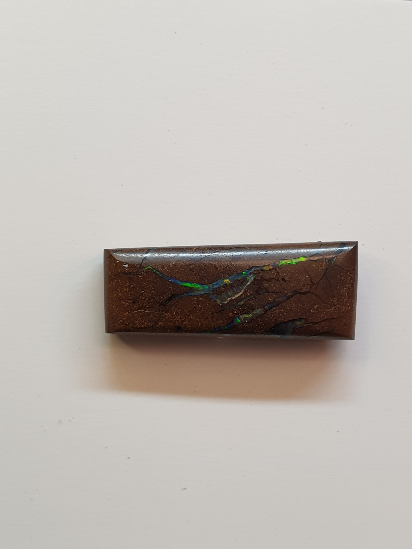 11ct Australian boulder opal matrix cabochon (Opalton) - Brighton Gemstones