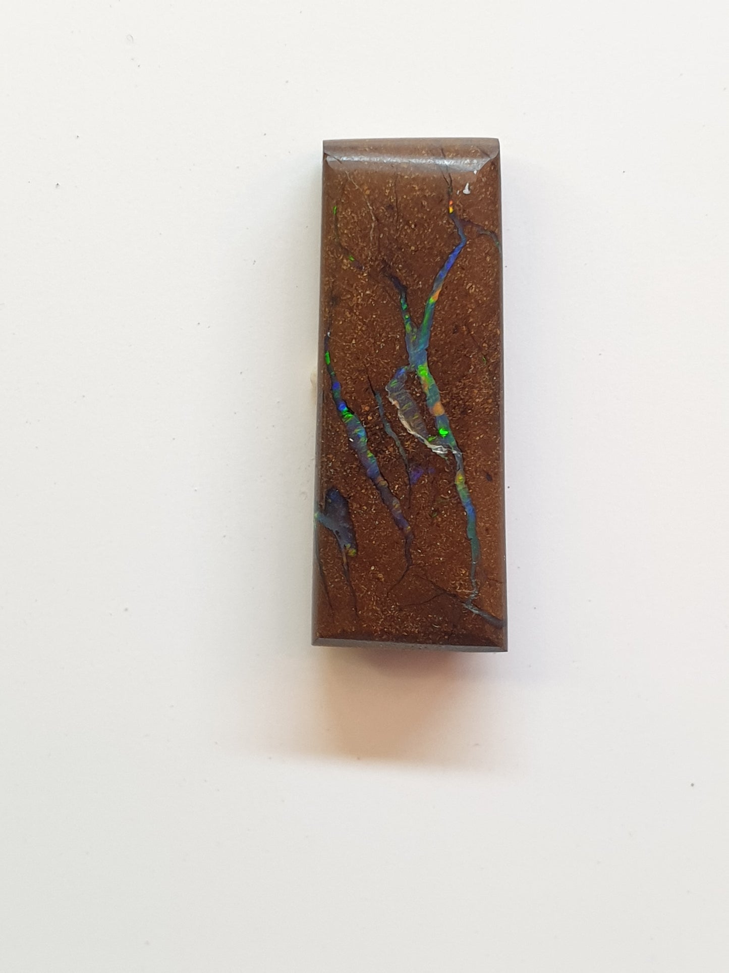 11ct Australian boulder opal matrix cabochon (Opalton) - Brighton Gemstones