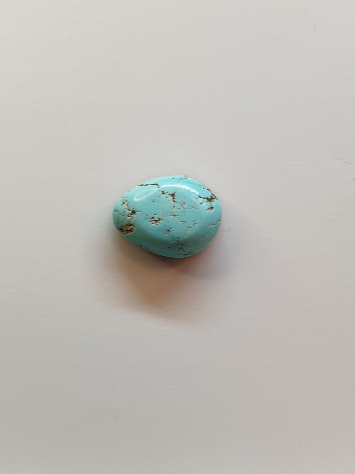 4ct Natural Sleeping beauty turquoise Cabochon (Backed)