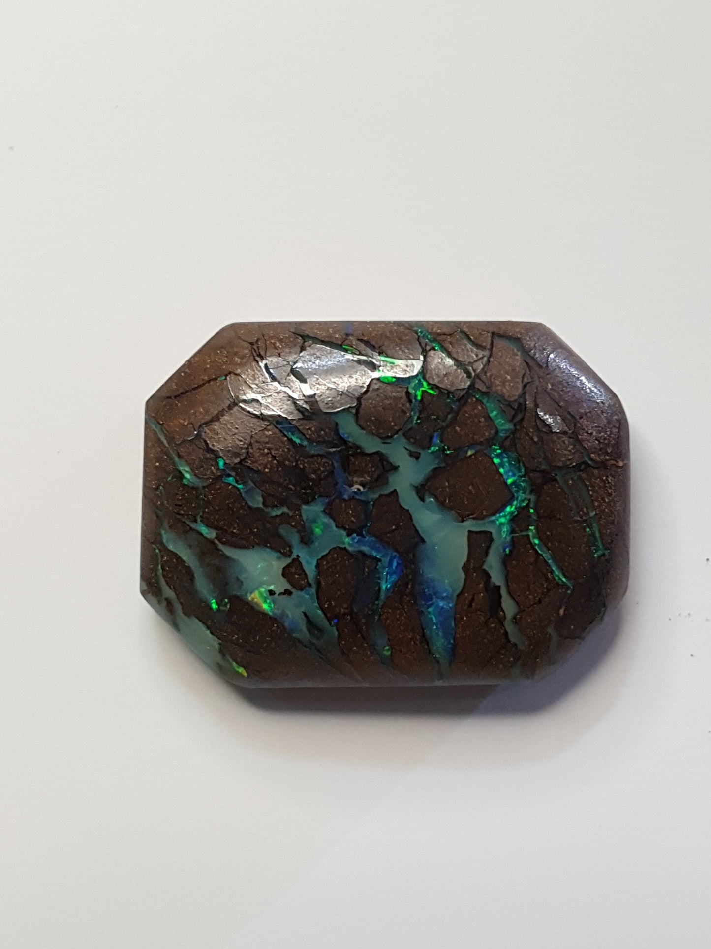 21ct Australian boulder opal matrix cabochon (Opalton)