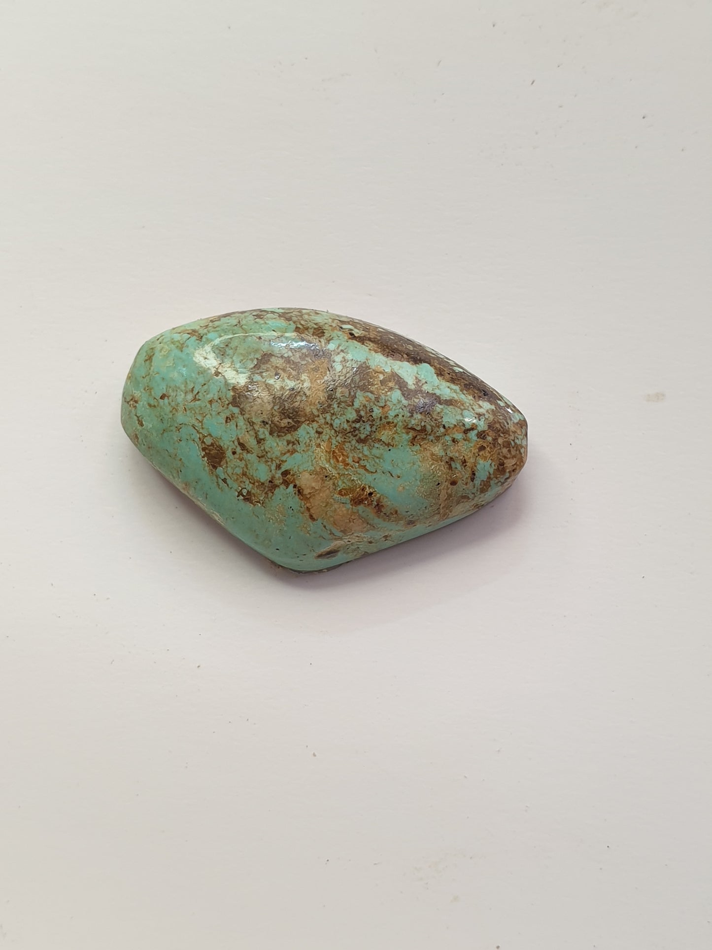 13ct Desert Blossom Turquoise freeform Cabochon (Backed)