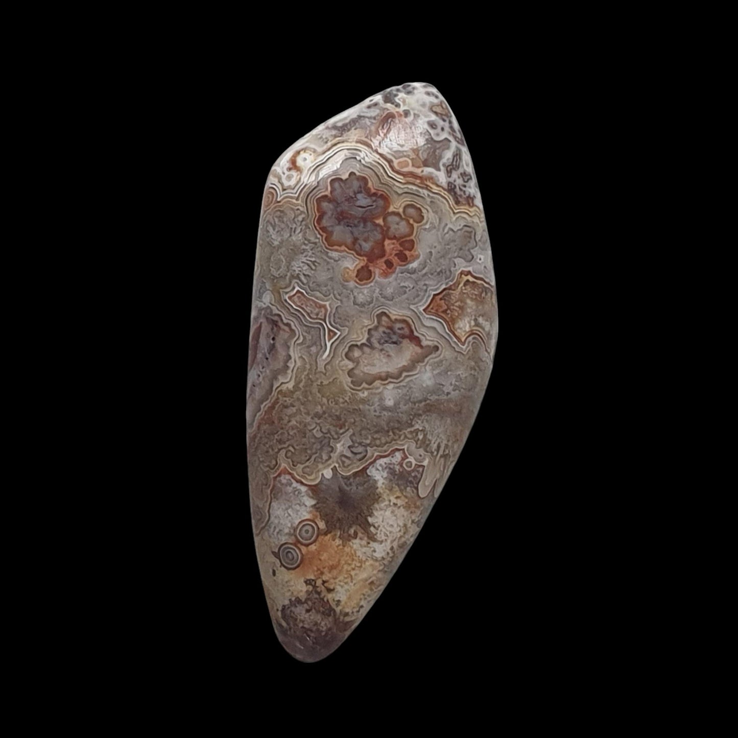 35ct Freeform crazy lace agate cabochon - Brighton Gemstones