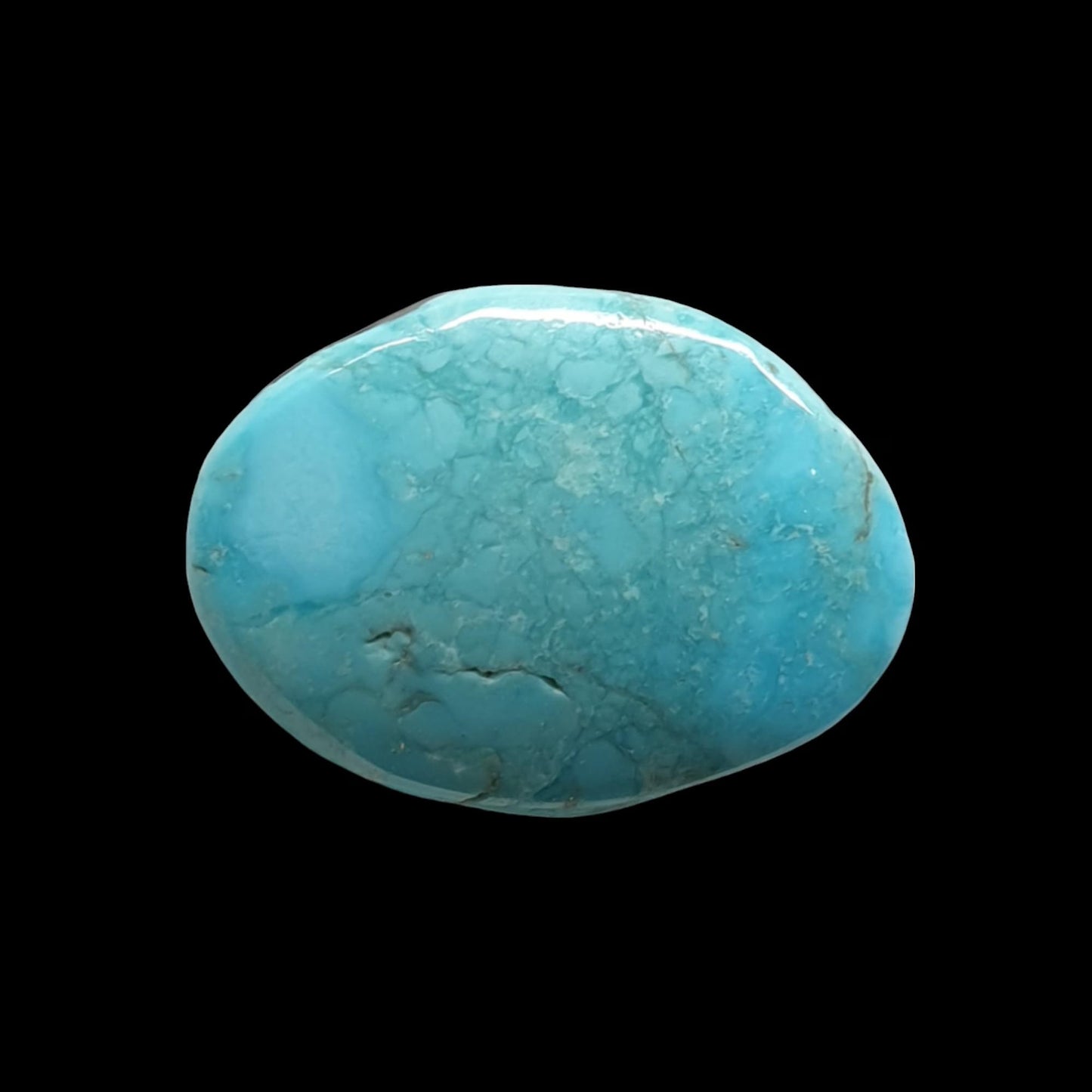 5ct Natural Sleeping beauty turquoise Cabochon (Backed)
