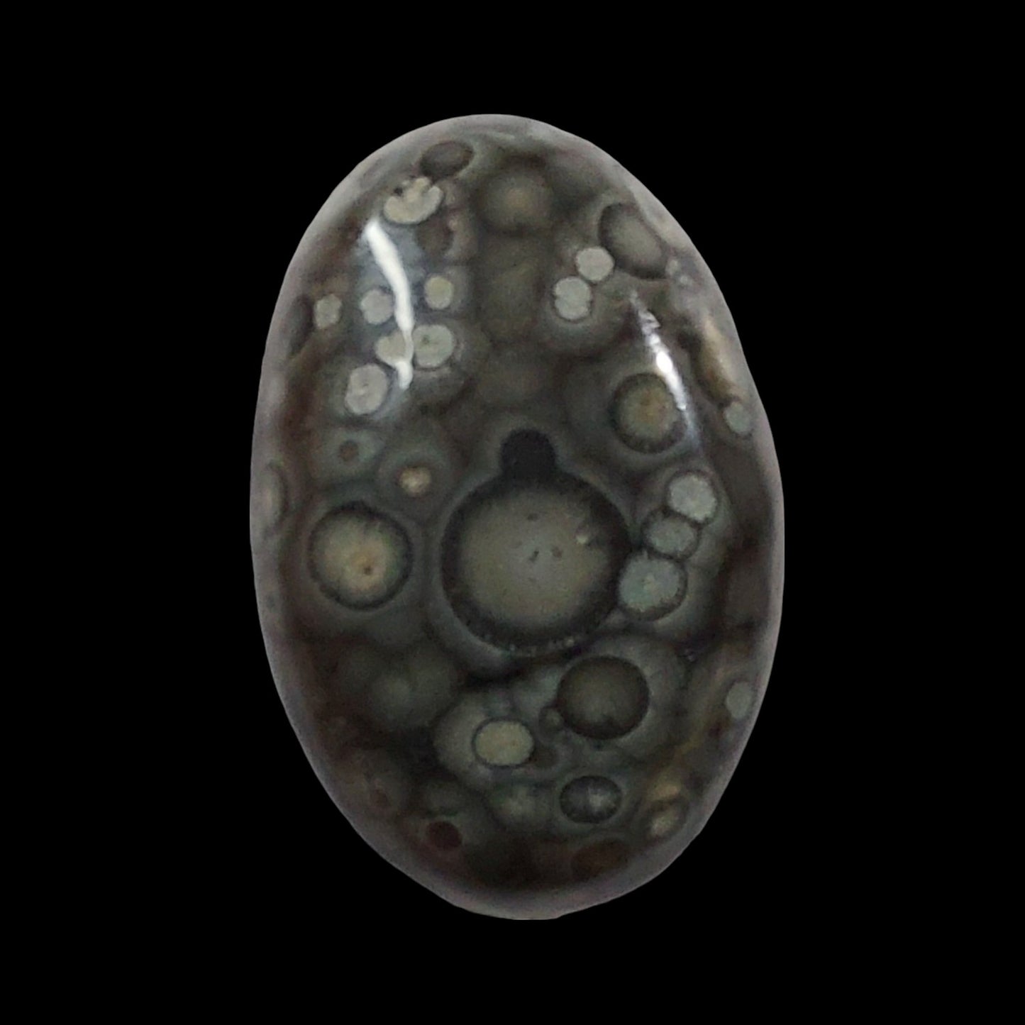 21ct Orbicular Rhyolite cabochon - Brighton Gemstones