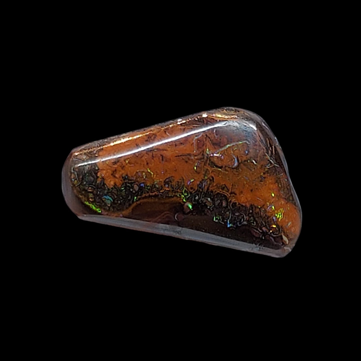 7ct ct Boulder opal Matrix cabochon - Brighton Gemstones