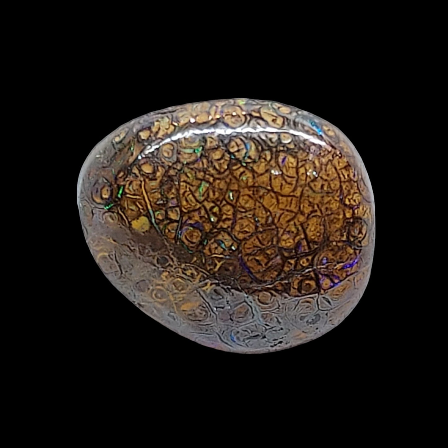 8ct Boulder opal Matrix cabochon - Brighton Gemstones