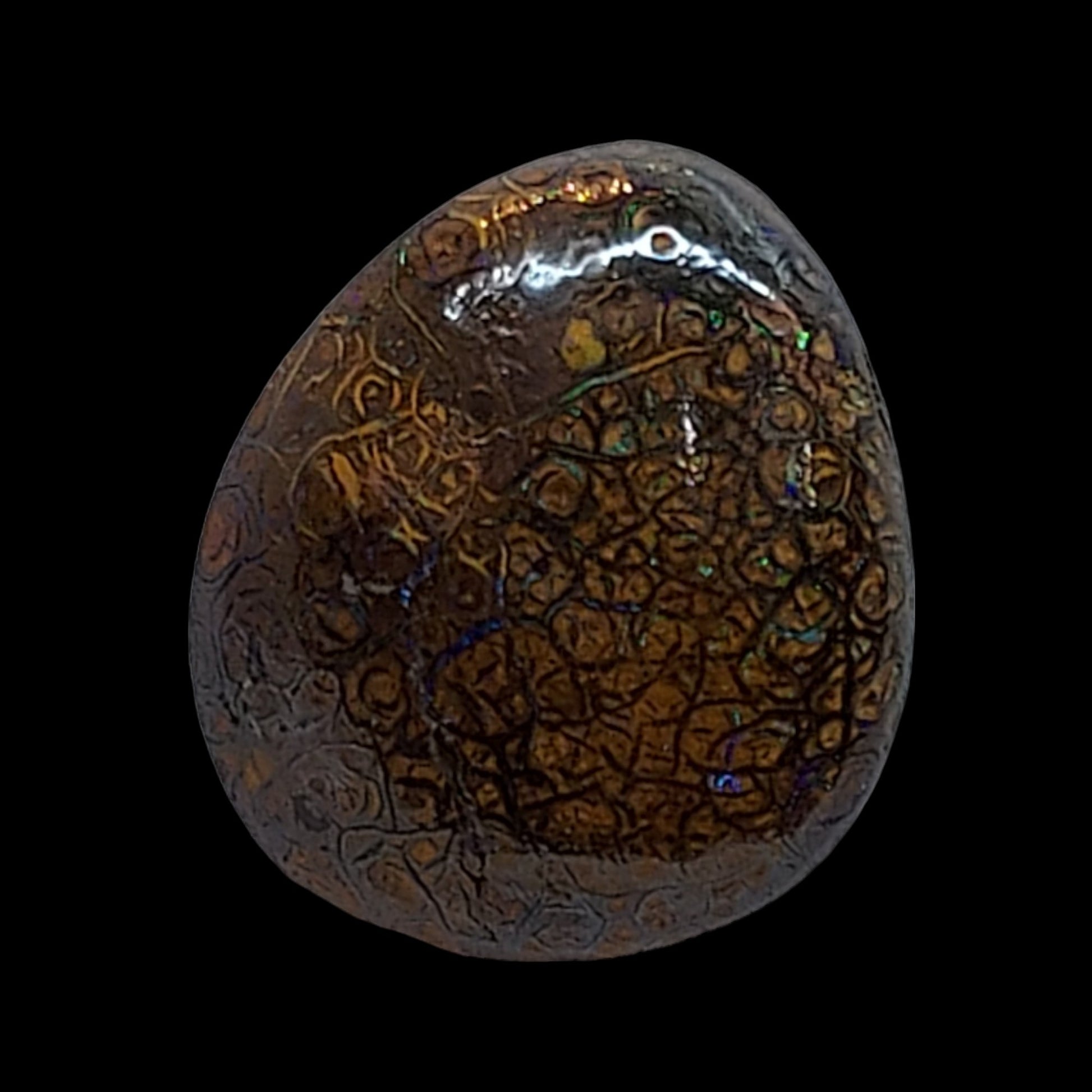 8ct Boulder opal Matrix cabochon - Brighton Gemstones