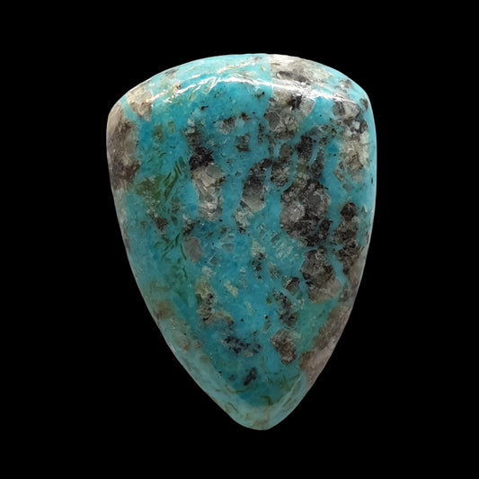 27ct Kingman boulder freeform turquoise cabochon - Brighton Gemstones