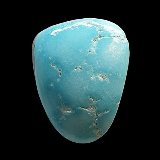 6ct Natural Sleeping beauty turquoise Cabochon (Backed) - Brighton Gemstones