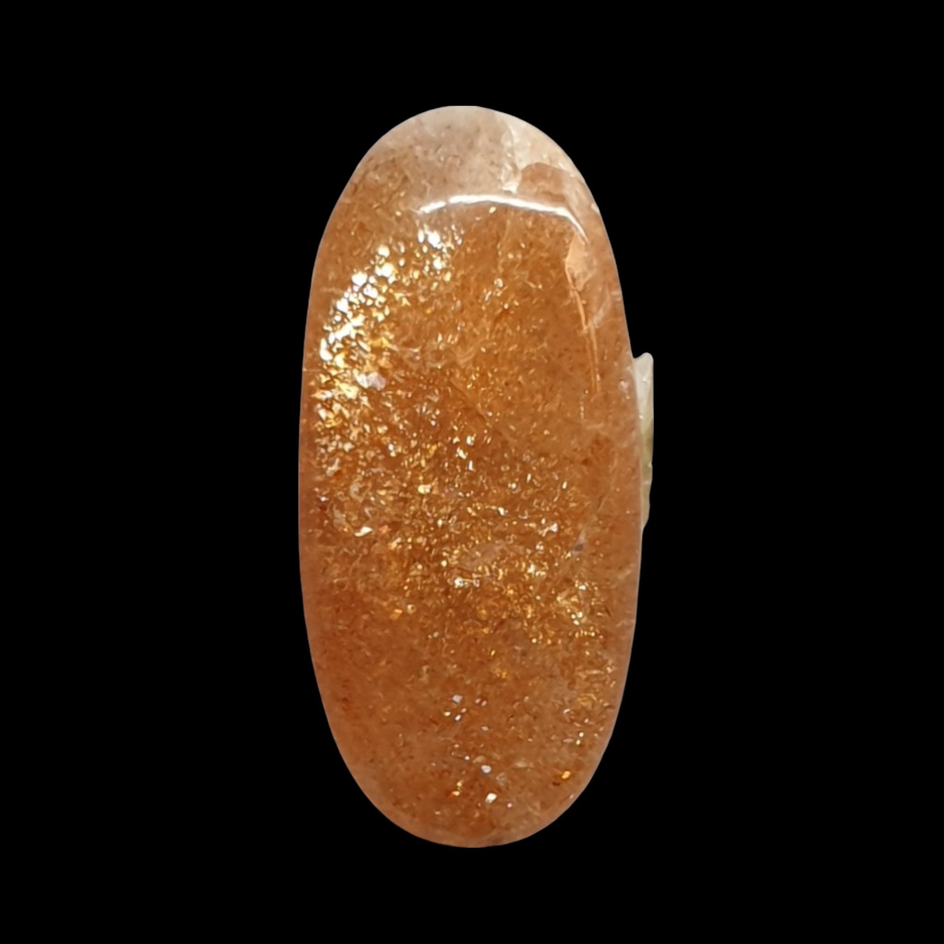 5ct Tanzanian sunstone cabochon (stabilised) - Brighton Gemstones