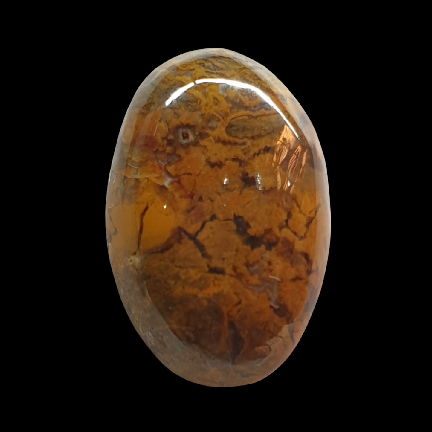 22ct Brecciated Jasper cabochon - Brighton Gemstones