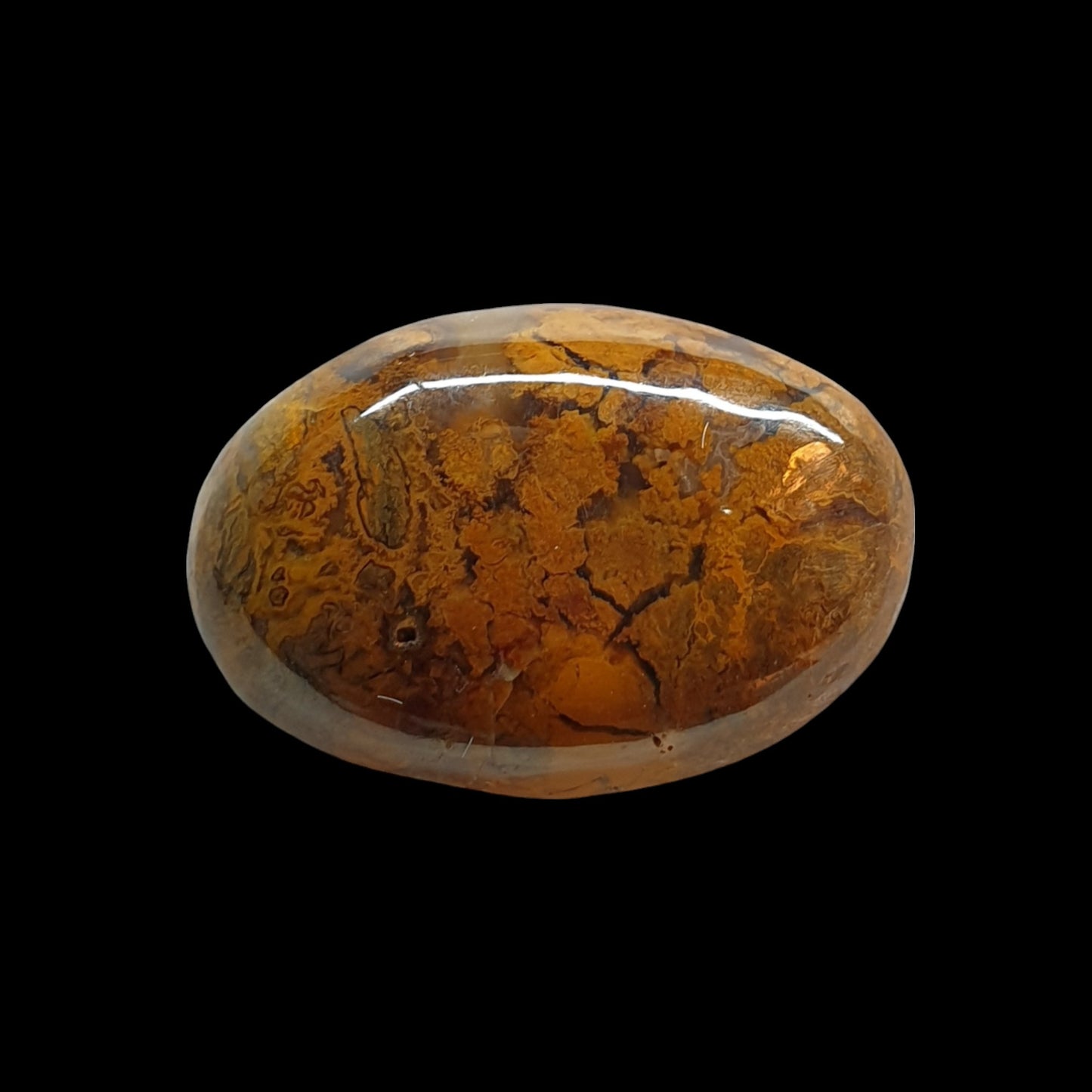 22ct Brecciated Jasper cabochon - Brighton Gemstones