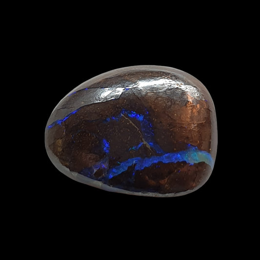 8ct Australian boulder opal matrix cabochon - Brighton Gemstones