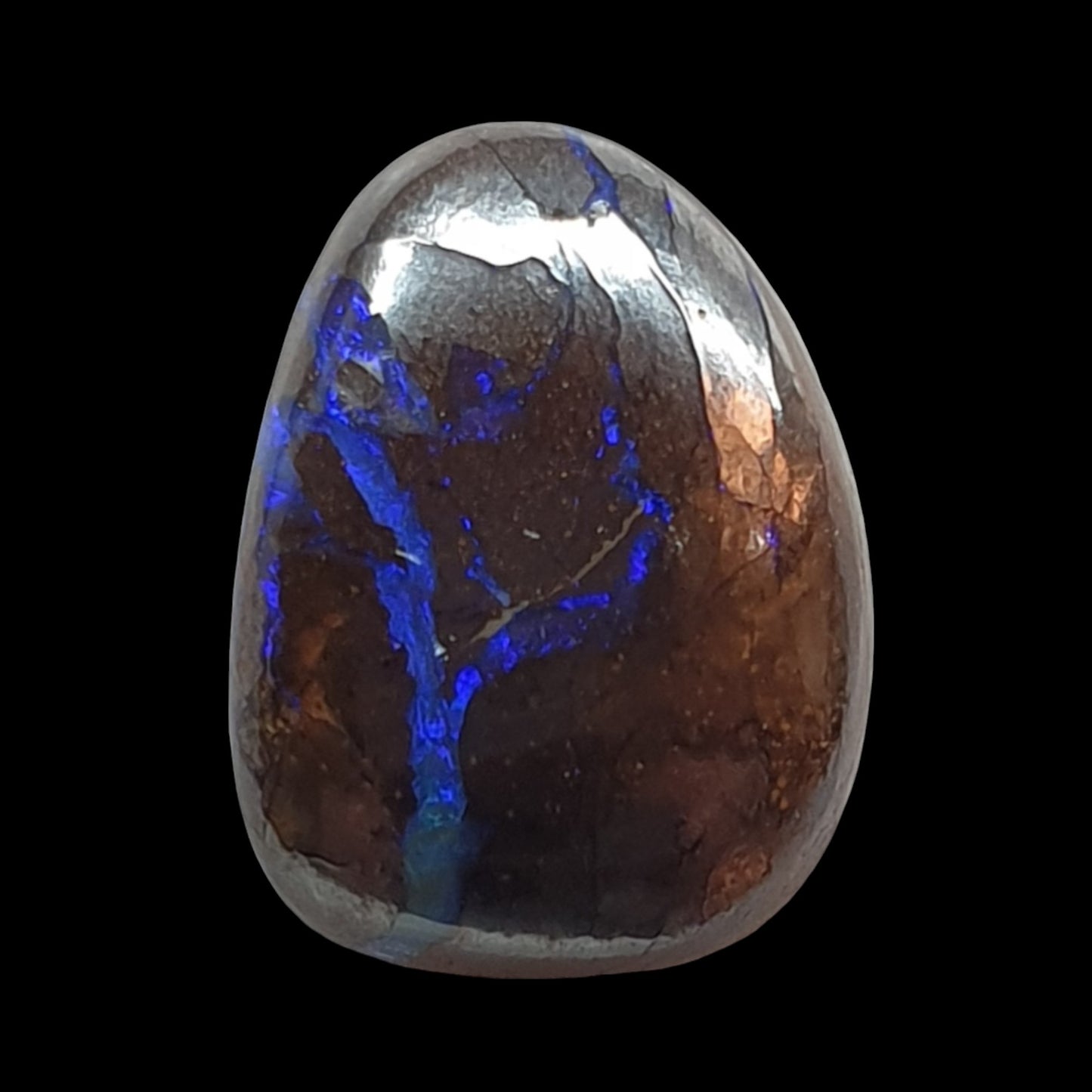 8ct Australian boulder opal matrix cabochon - Brighton Gemstones