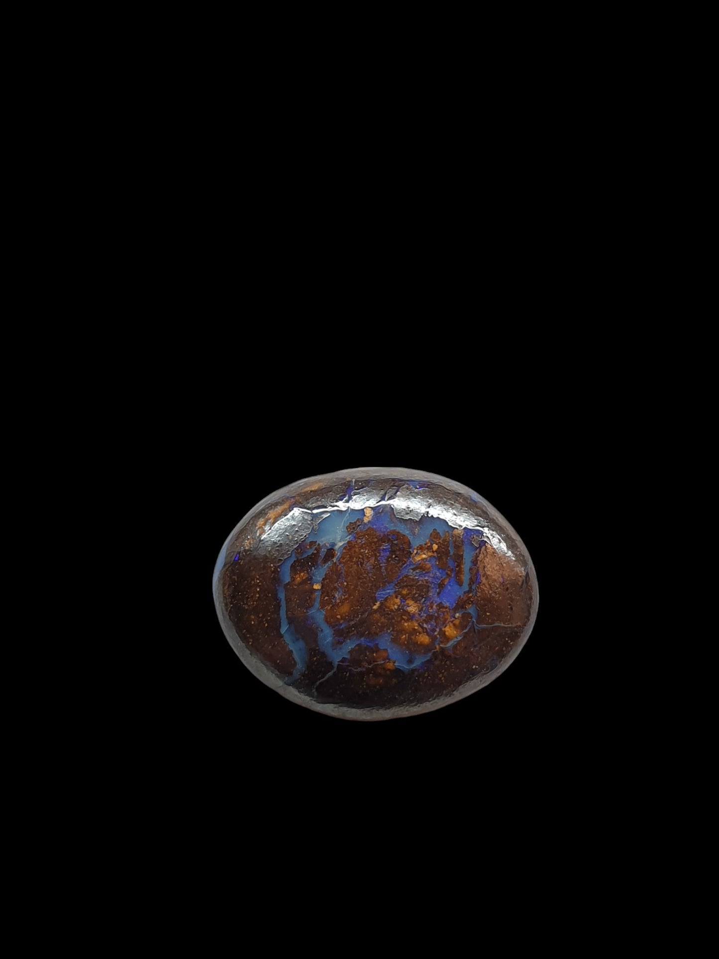 10ct Australian boulder opal matrix cabochon (Opalton) - Brighton Gemstones