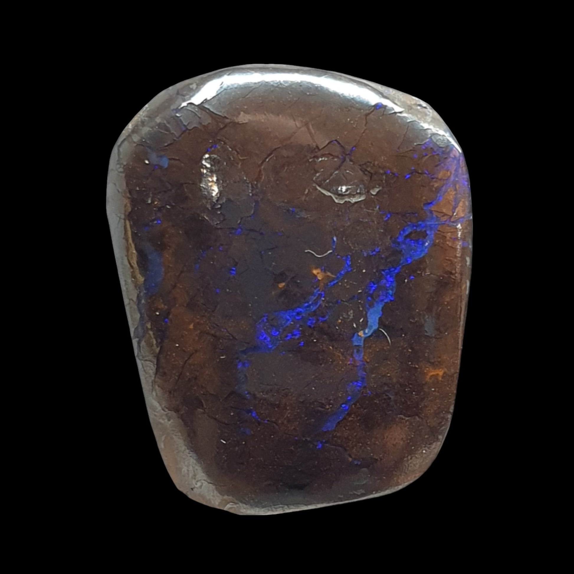 24 ct Australian boulder opal matrix cabochon (Opalton) - Brighton Gemstones