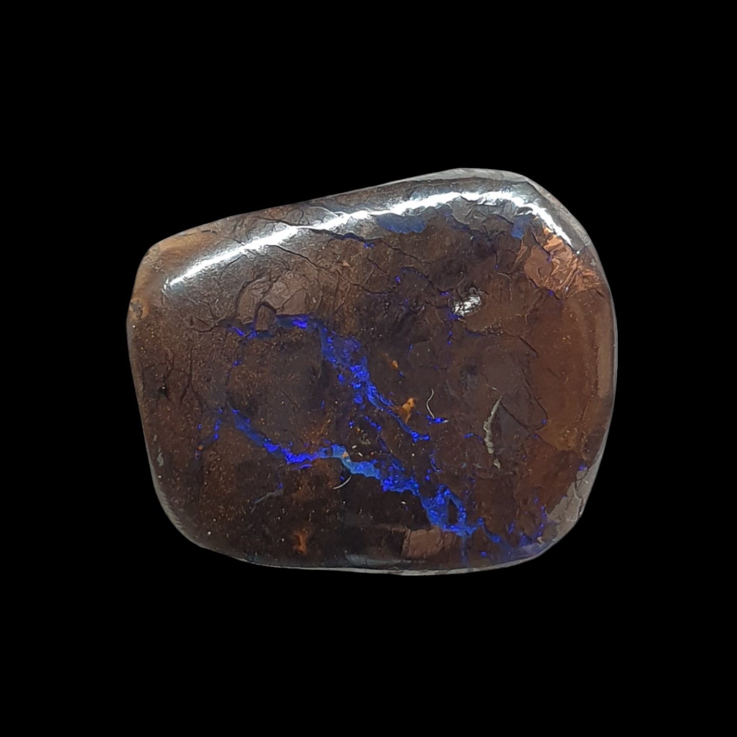 24 ct Australian boulder opal matrix cabochon (Opalton) - Brighton Gemstones