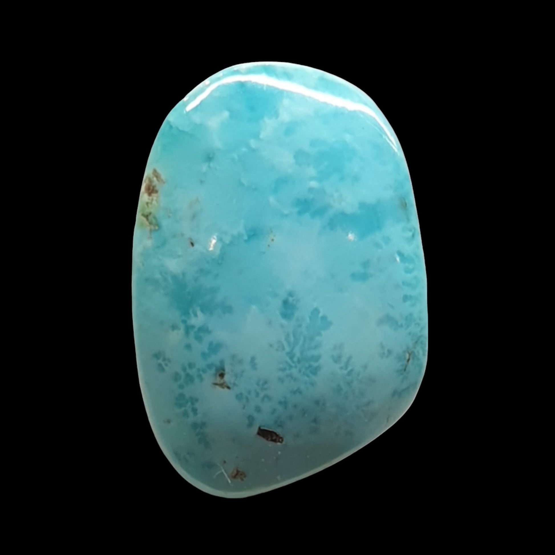 4ct Natural Sleeping beauty turquoise Cabochon (Backed) - Brighton Gemstones