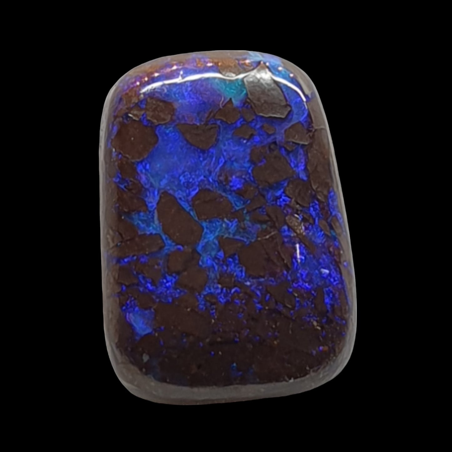7ct Australian boulder opal matrix cabochon (Opalton) - Brighton Gemstones