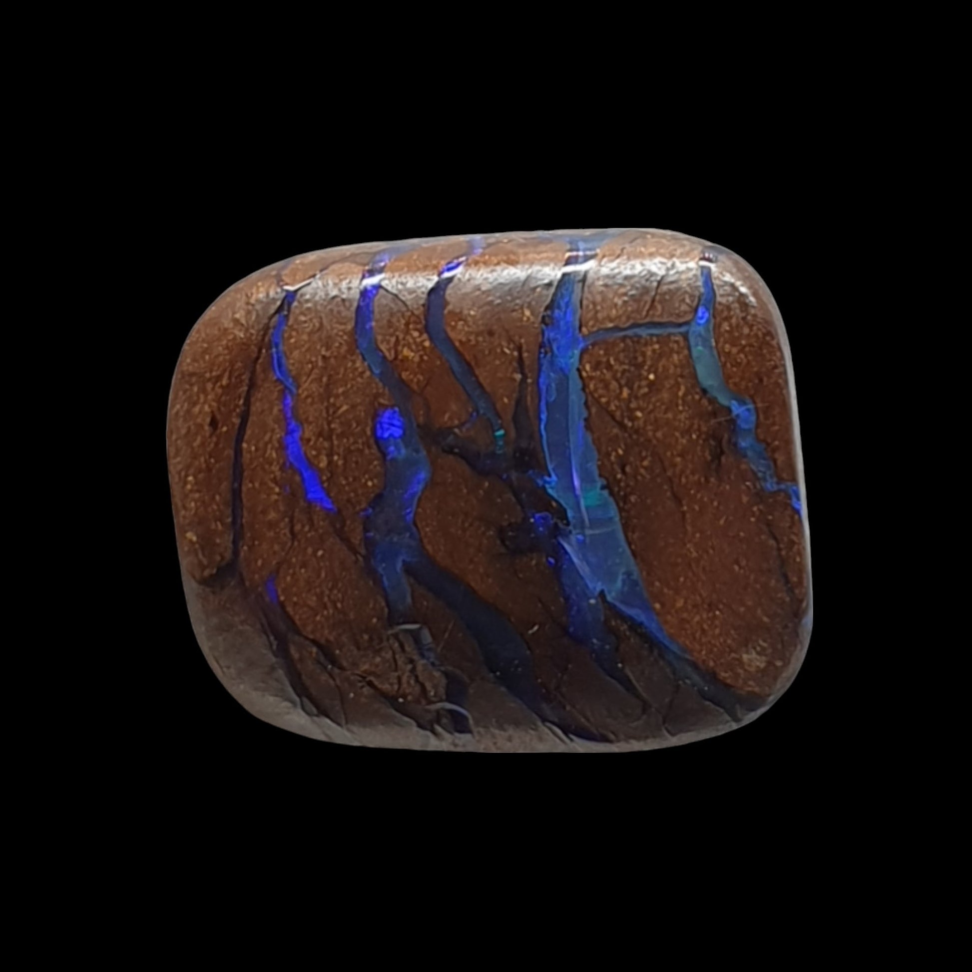 8ct Australian boulder opal matrix cabochon (Opalton) - Brighton Gemstones