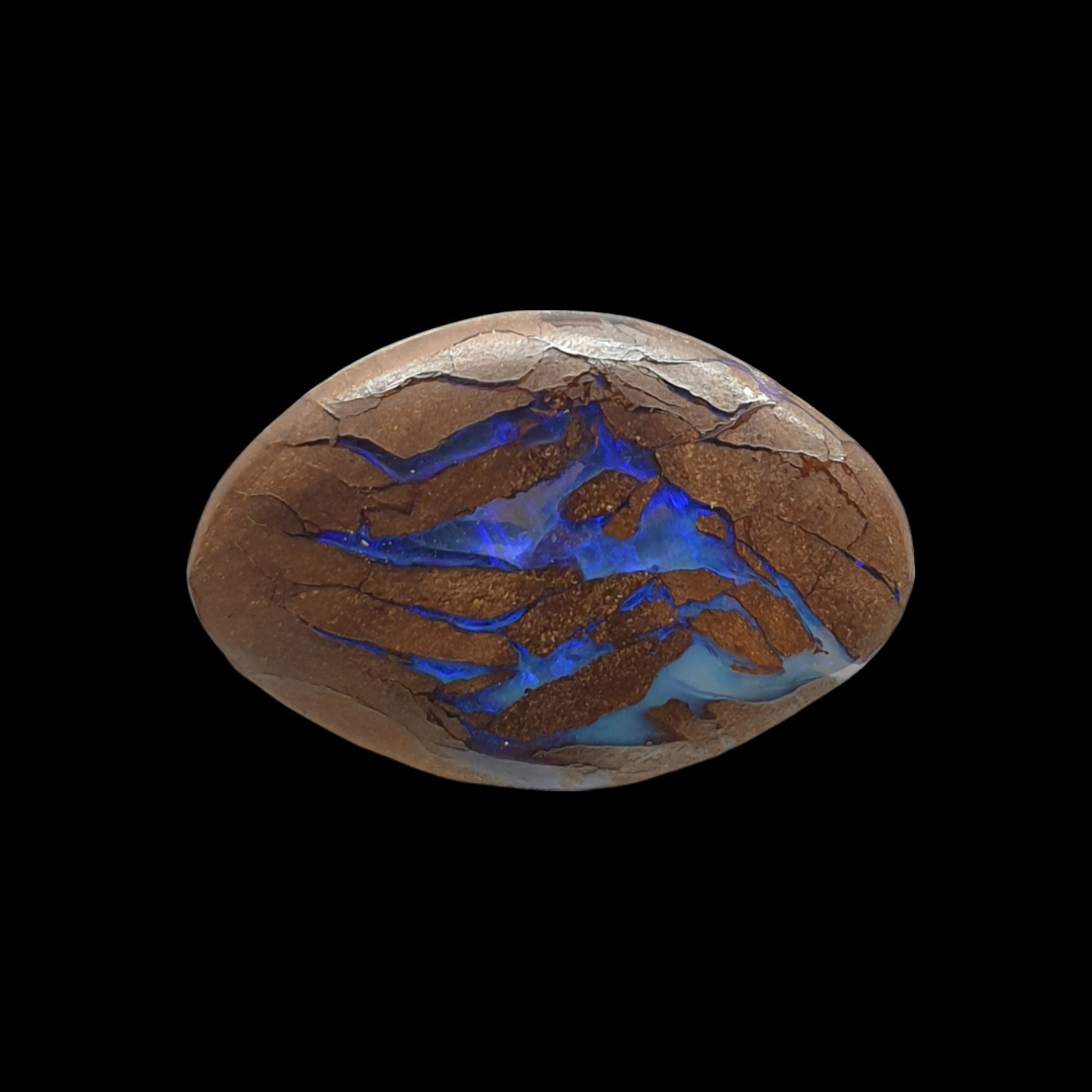 9ct Australian boulder opal matrix cabochon (Opalton) - Brighton Gemstones