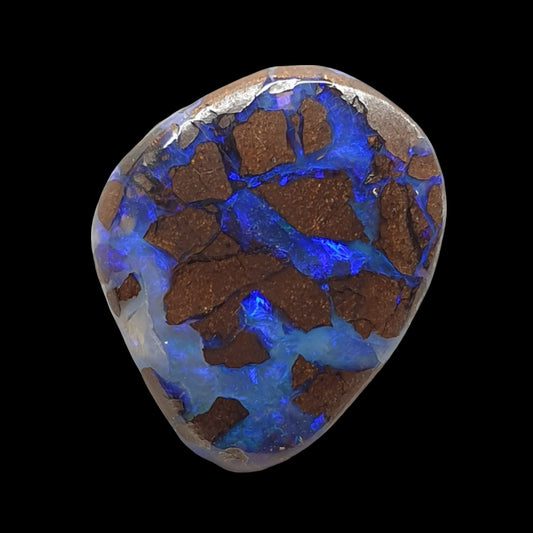 7.5ct Australian boulder opal matrix cabochon (Opalton) - Brighton Gemstones