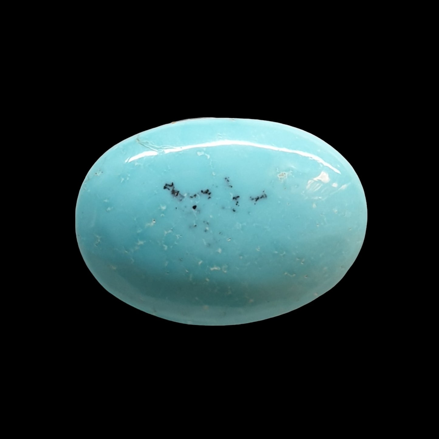 4ct Natural Sleeping beauty turquoise Cabochon (Backed)