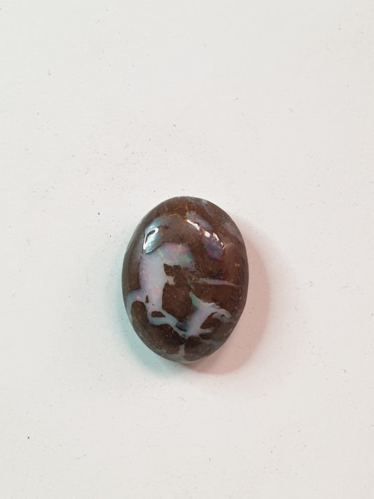 14ct Australian boulder opal matrix cabochon (Opalton)