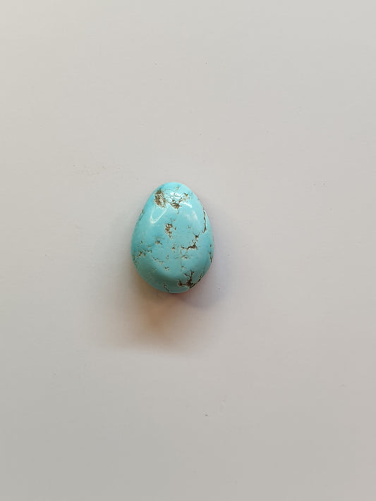 4ct Natural Sleeping beauty turquoise Cabochon (Backed)