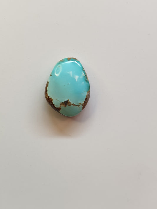 6ct Natural Sleeping beauty turquoise Cabochon (Backed)