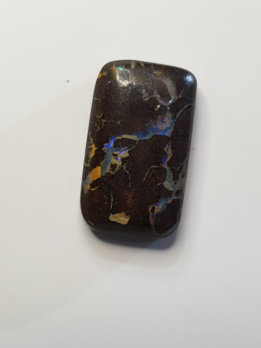 13ct Australian boulder opal matrix cabochon (Opalton)