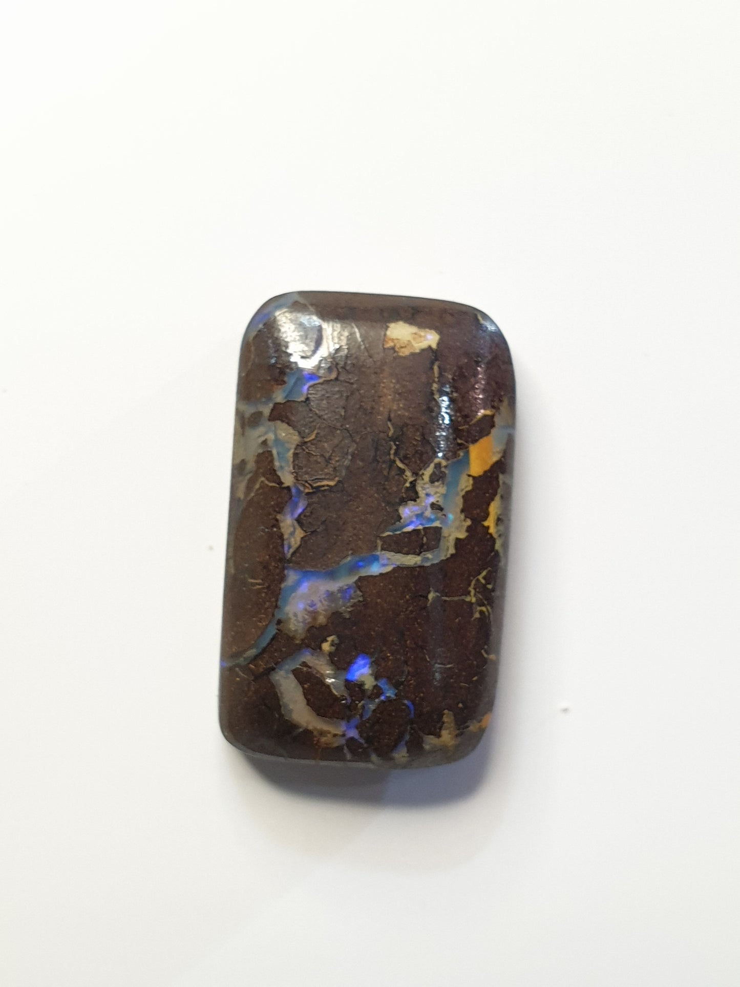 13ct Australian boulder opal matrix cabochon (Opalton)
