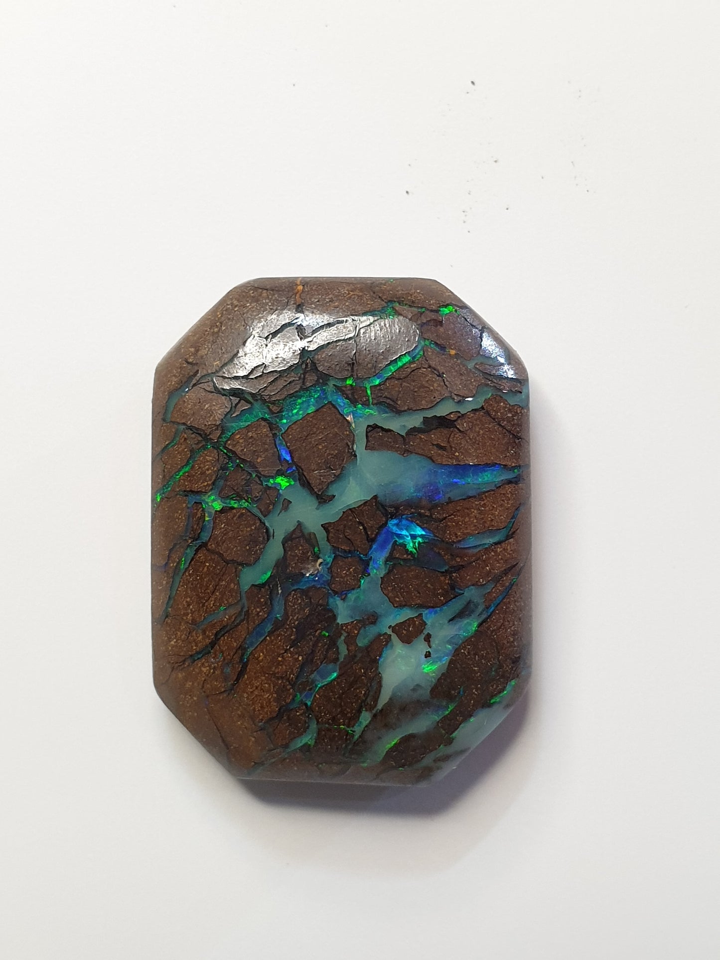 21ct Australian boulder opal matrix cabochon (Opalton)