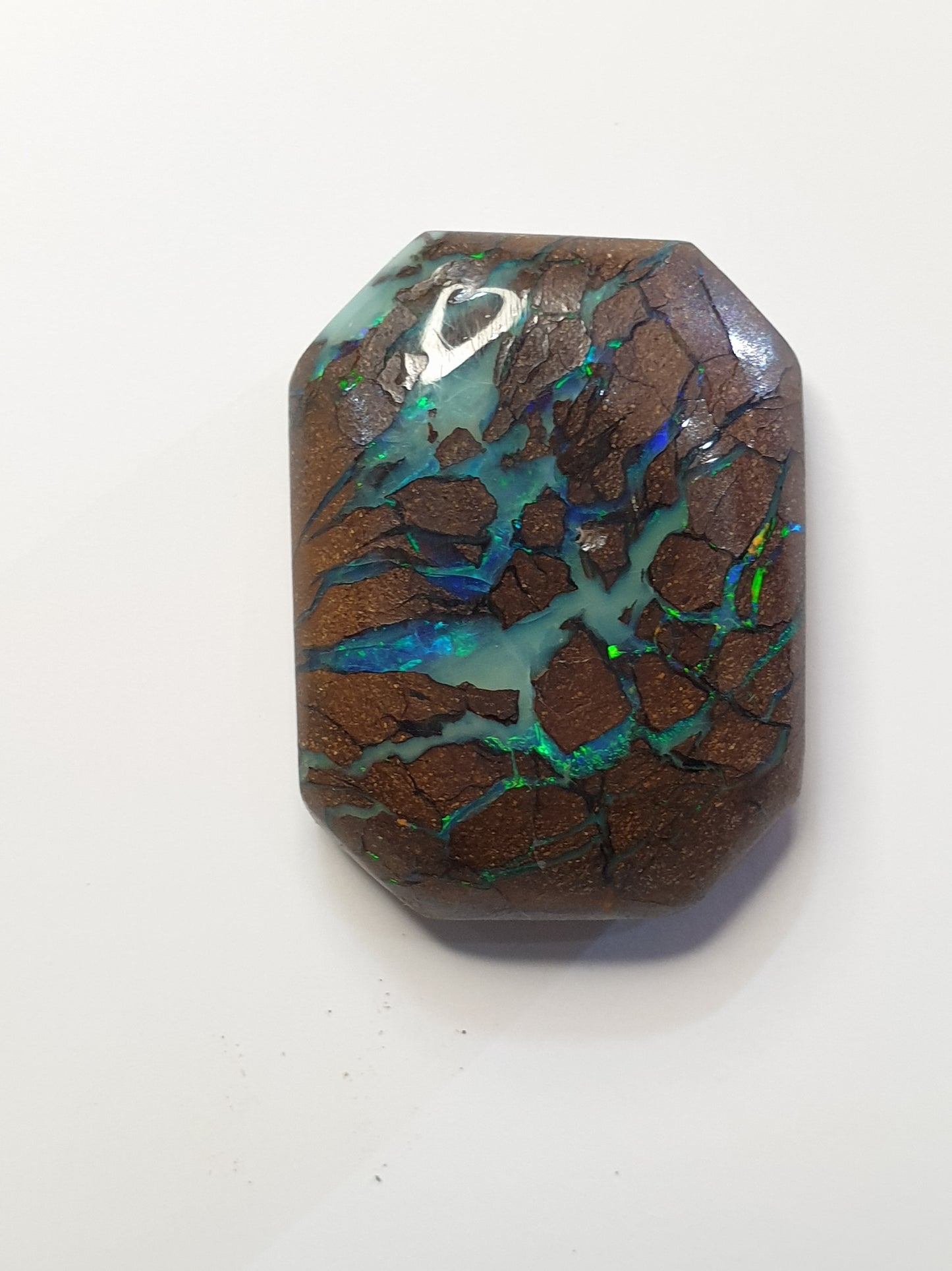 21ct Australian boulder opal matrix cabochon (Opalton)