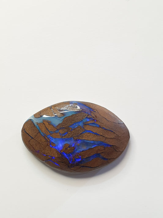 9ct Australian boulder opal matrix cabochon (Opalton)