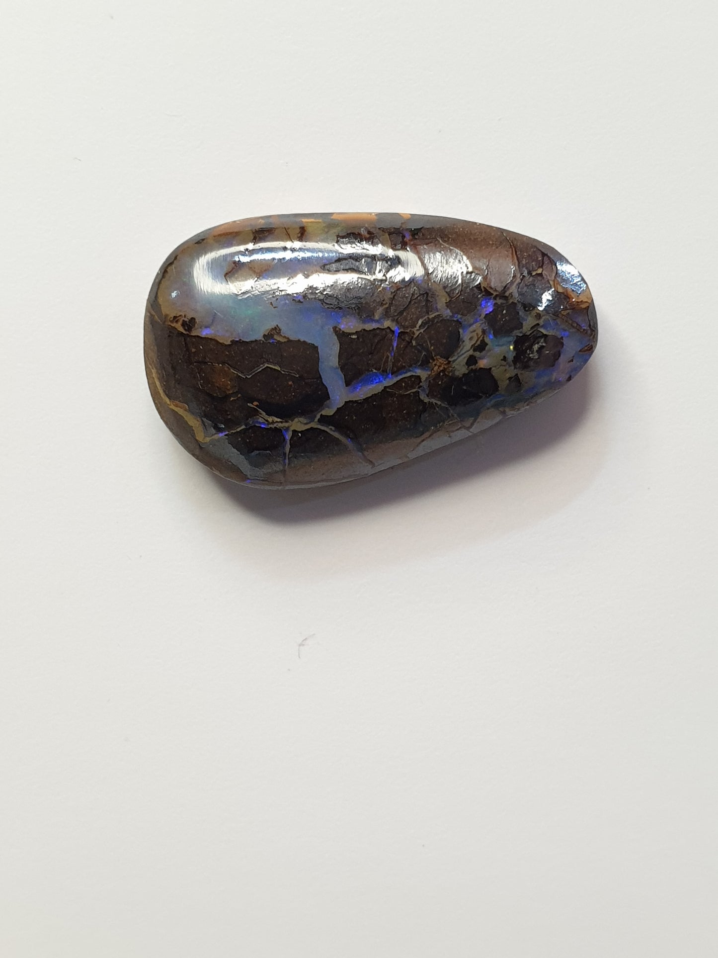 9ct Australian boulder opal matrix cabochon (Opalton)