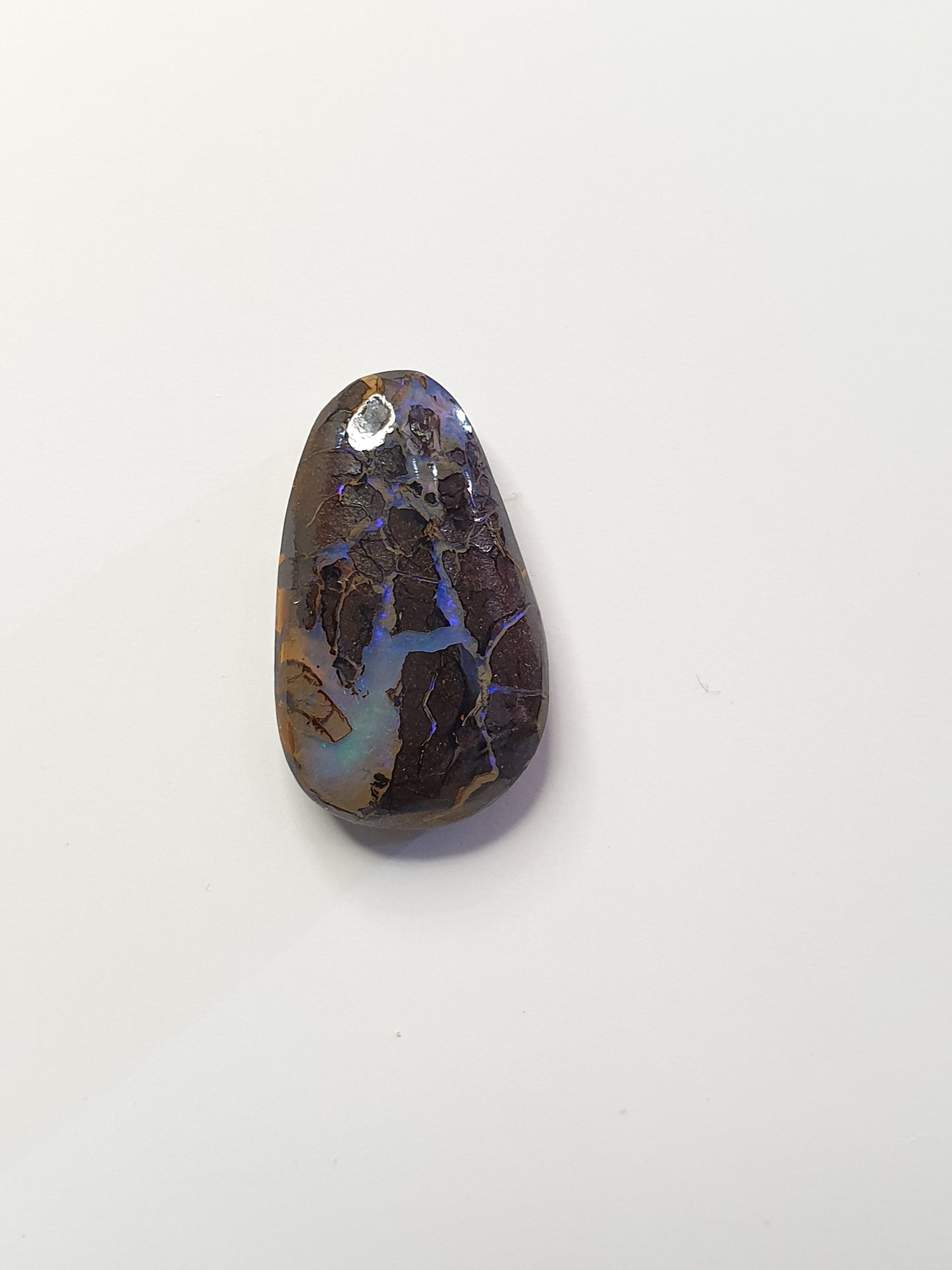 9ct Australian boulder opal matrix cabochon (Opalton)