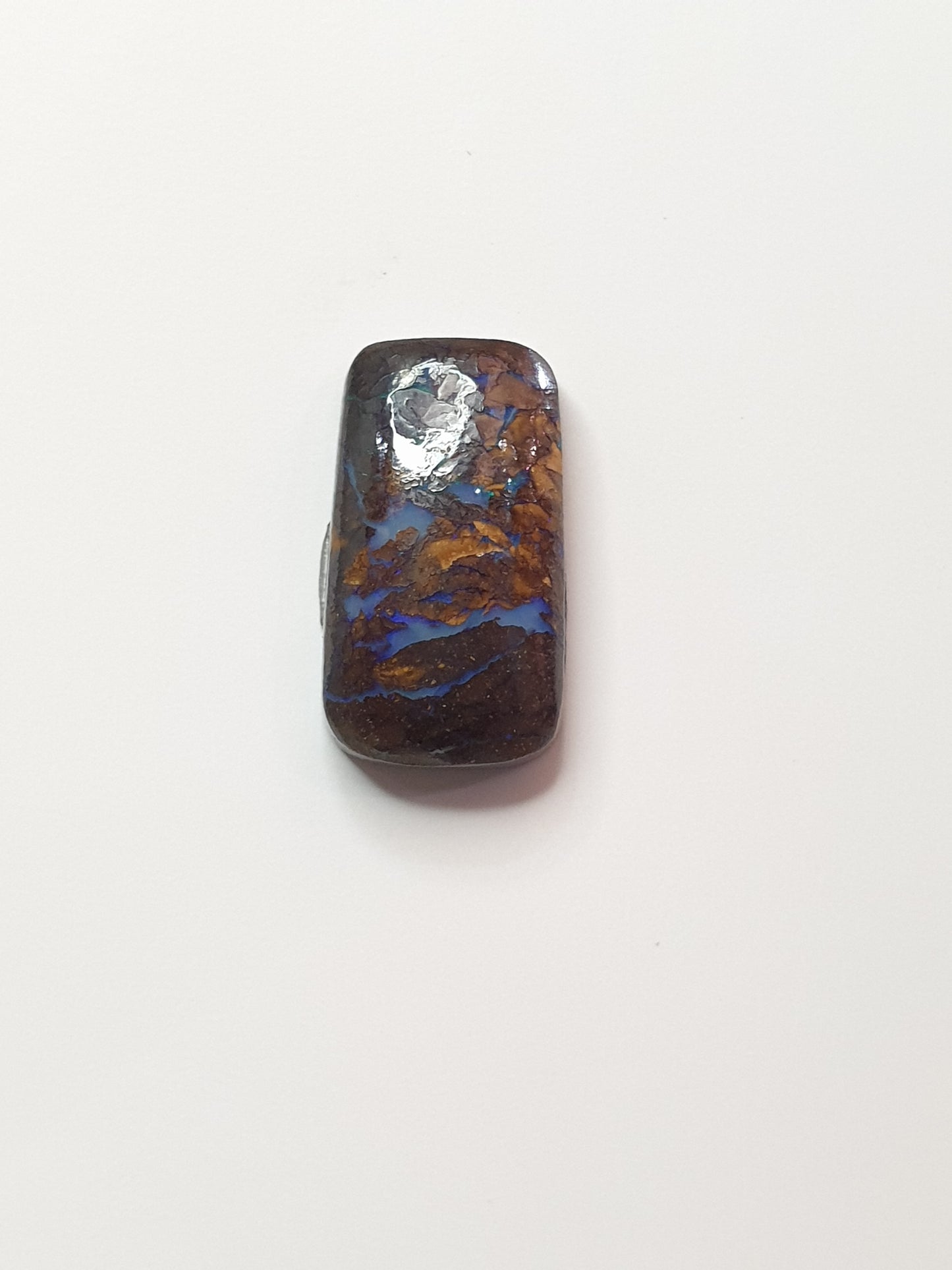 6ct Australian boulder opal matrix cabochon