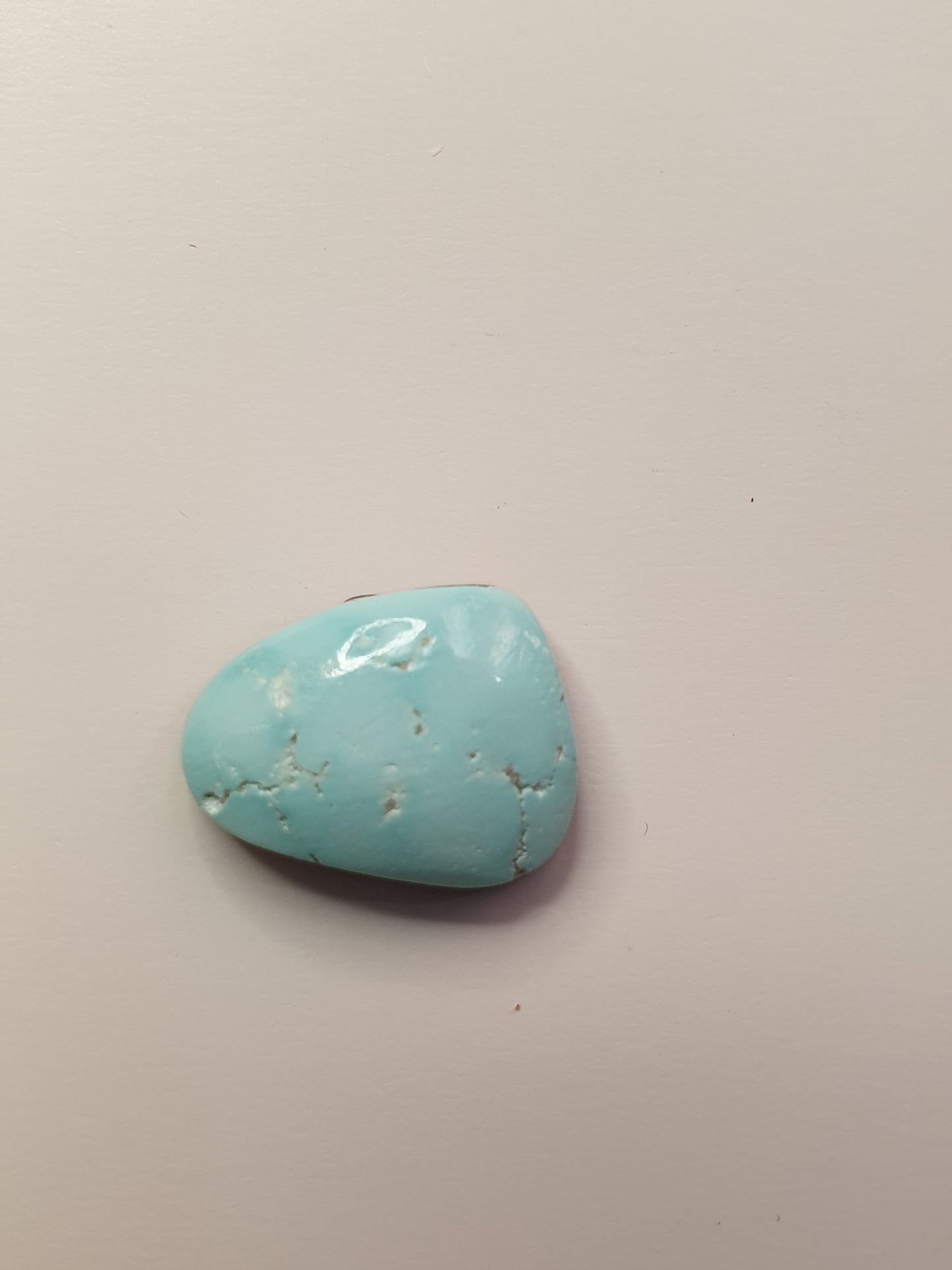 6ct Natural Sleeping beauty turquoise Cabochon (Backed) - Brighton Gemstones