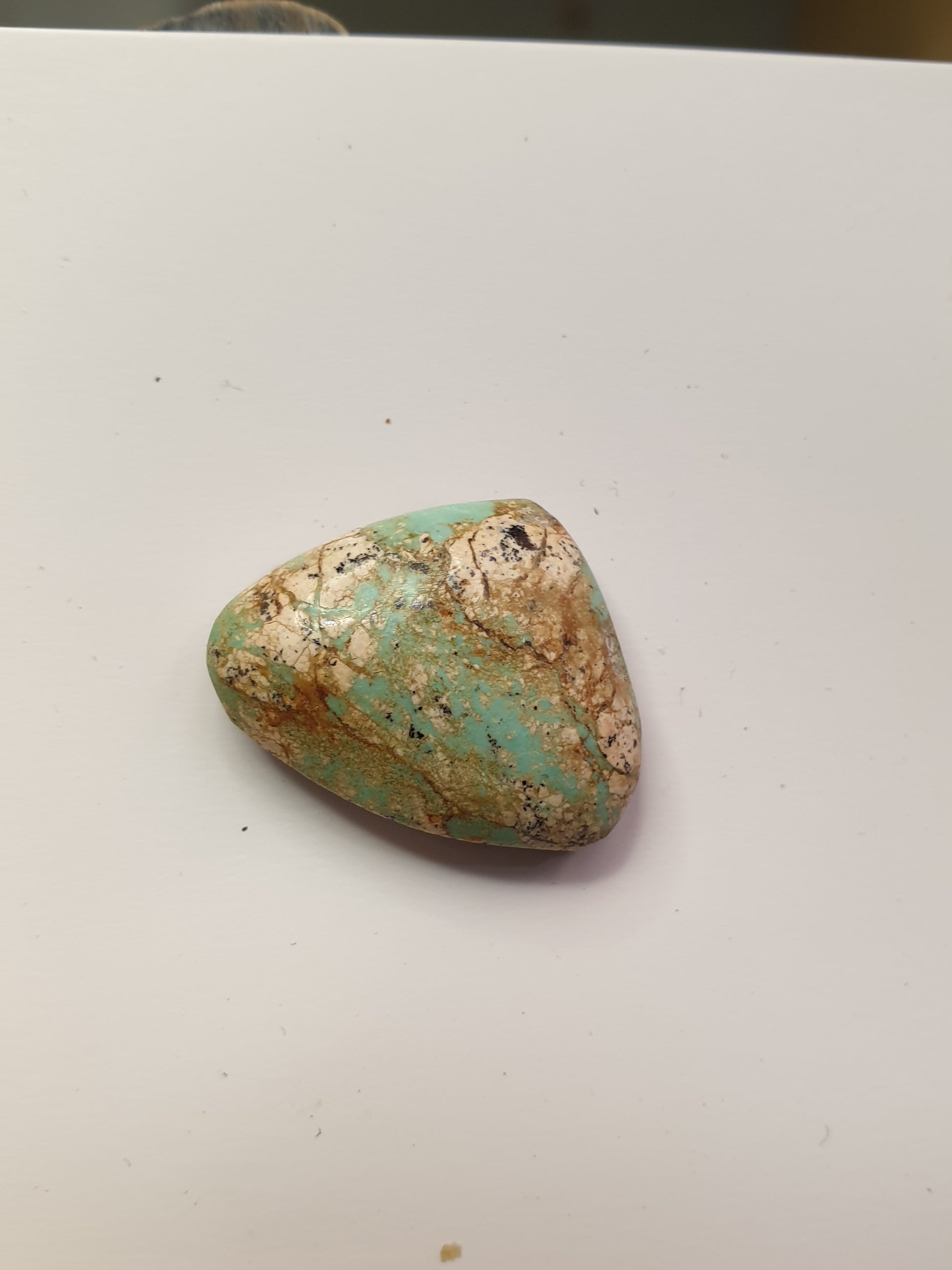 13ct Desert Blossom Turquoise freeform Cabochon - Brighton Gemstones